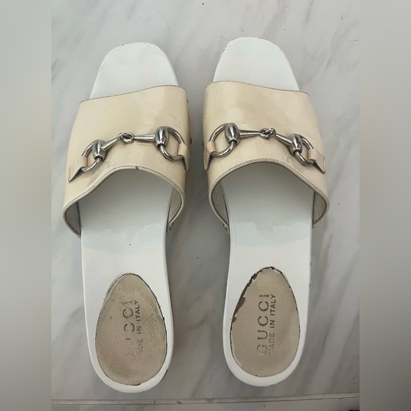 Vintage Gucci horsebit mule clog block heel slides - Picture 8 of 12